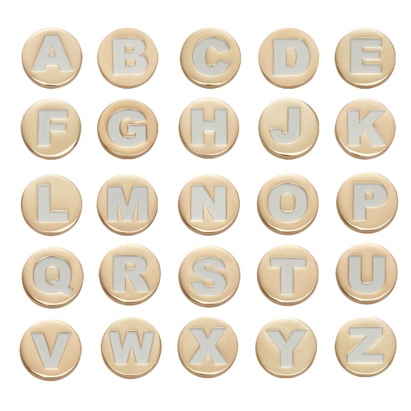 Croc Style Clog - Bling Gouden Letter Schoen Charmes voor