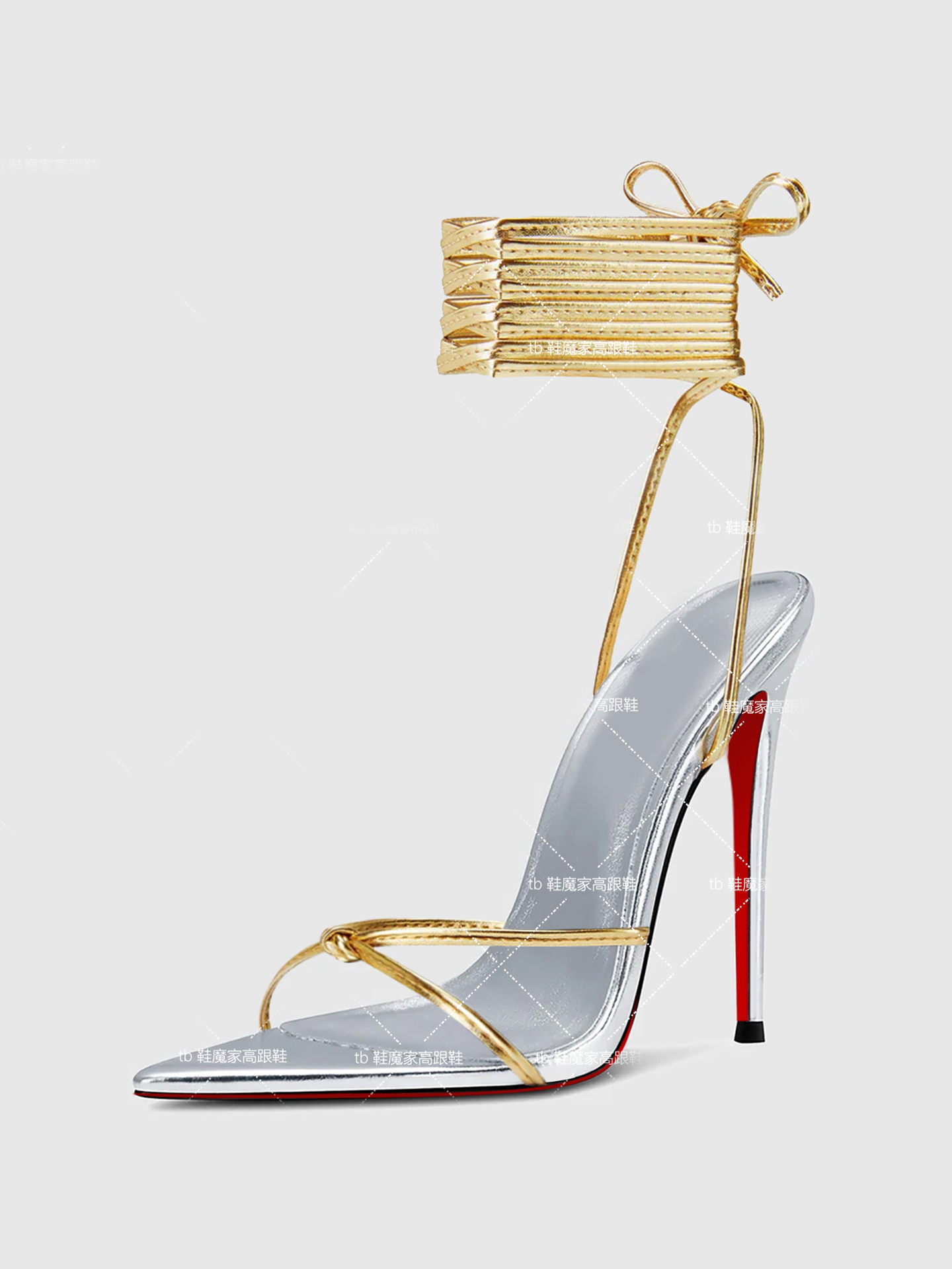 Women'S Shoes Plus Size - Nieuwe 12 cm puntige dunne sandalen