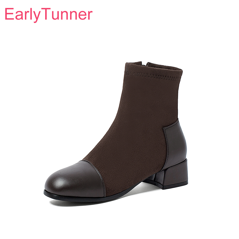 Women Shoes Size 7 - Herfst 2026 Comfortabele Dames Enkellaarzen Met