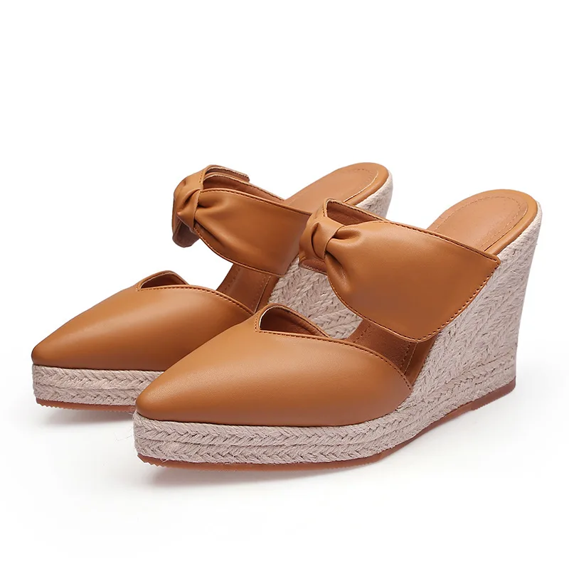Espadrille Wedge Shoes - Dames Hoge Hak Sandalen Espadrille Sleehak