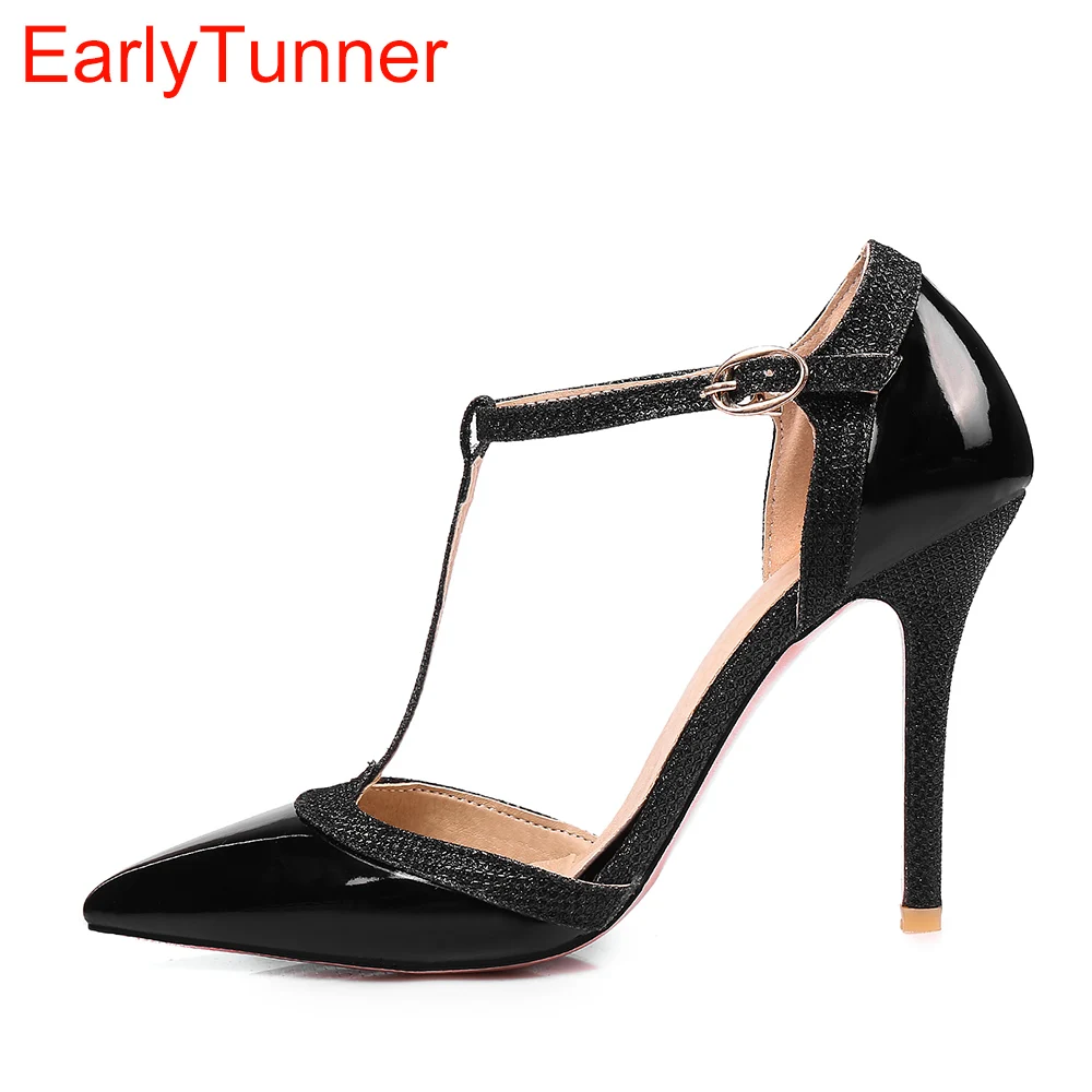 Women'S Shoes Plus Size - Gloednieuwe Zomer Sexy Rode Abrikoos Zwarte