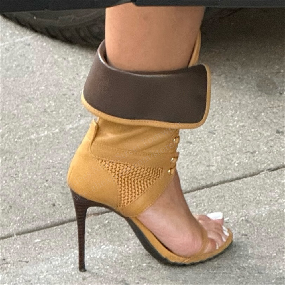 Women Shoes Formal - Vrouwen Open Teen Stiletto's Vetersandalen Sexy