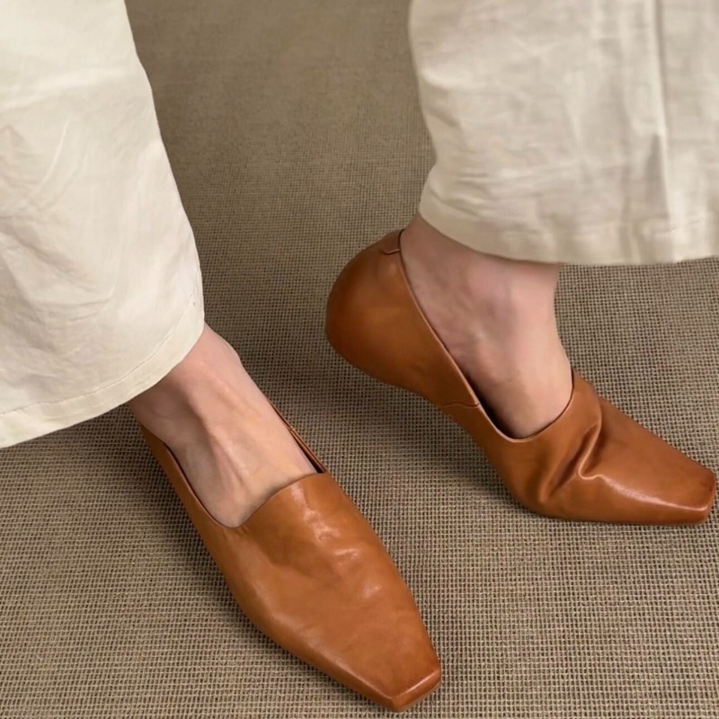 Pointed Toe Flat - Retro platte loafers Damesslip-on schoenen in