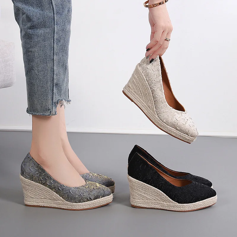 8cm Maat 34-42 Ademend Comfort - Espadrille Wedge Shoes recensie en prijs