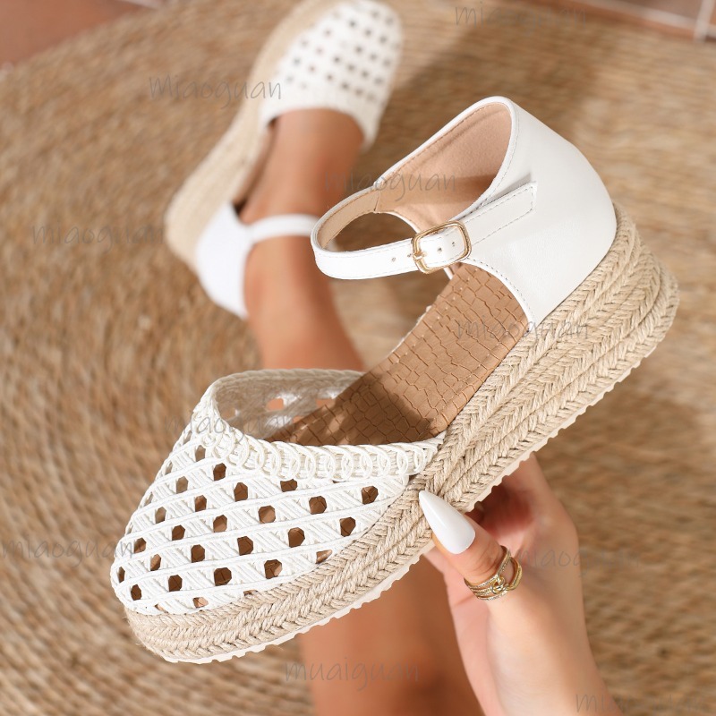 Boho Dames Espadrilles met ope - Espadrille Wedge Shoes recensie en prijs