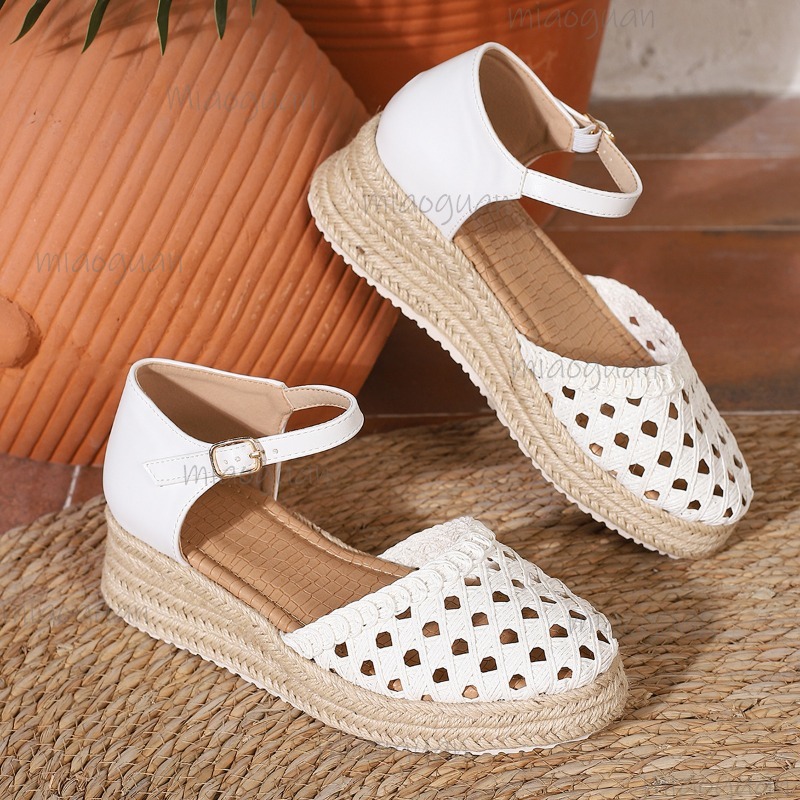 Boho Dames Espadrilles met ope - Espadrille Wedge Shoes recensie en prijs