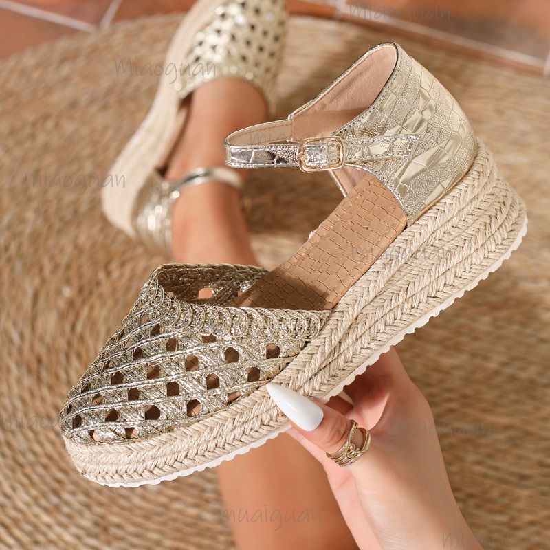 Boho Dames Espadrilles met ope - Espadrille Wedge Shoes recensie en prijs