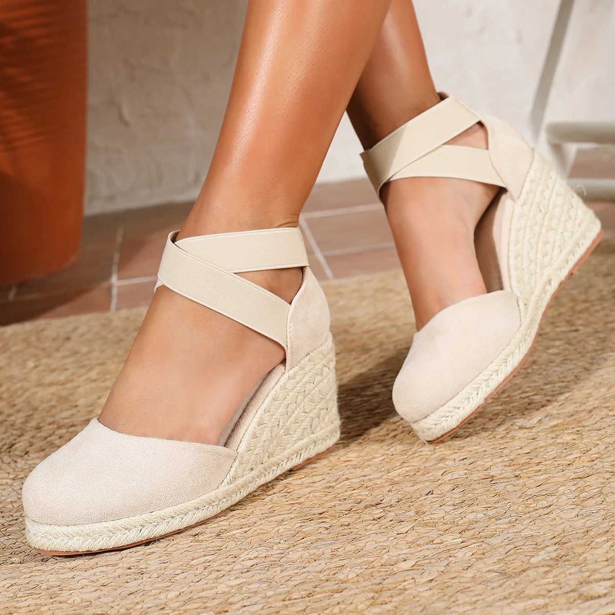 Cover Toe Dames Espadrille San - Espadrille Wedge Shoes recensie en prijs