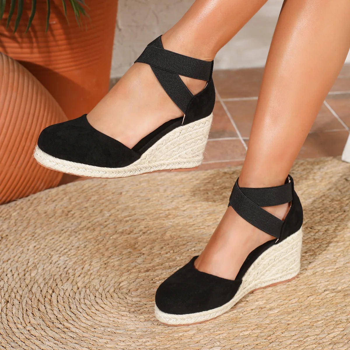 Cover Toe Dames Espadrille San - Espadrille Wedge Shoes recensie en prijs