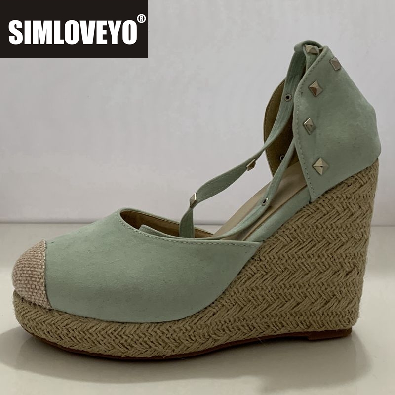 SIMLOVEYO espadrilles Vrouwen  - Espadrille Wedge Shoes recensie en prijs