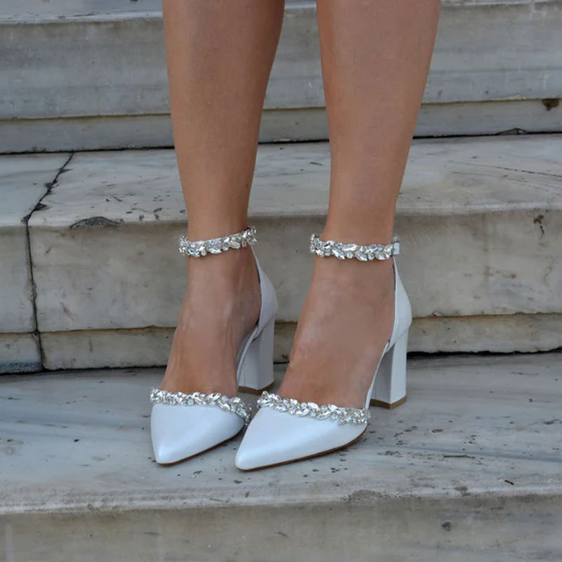 Puntige hoge hak dikke hak len - Gladiator Sandal Women recensie en prijs