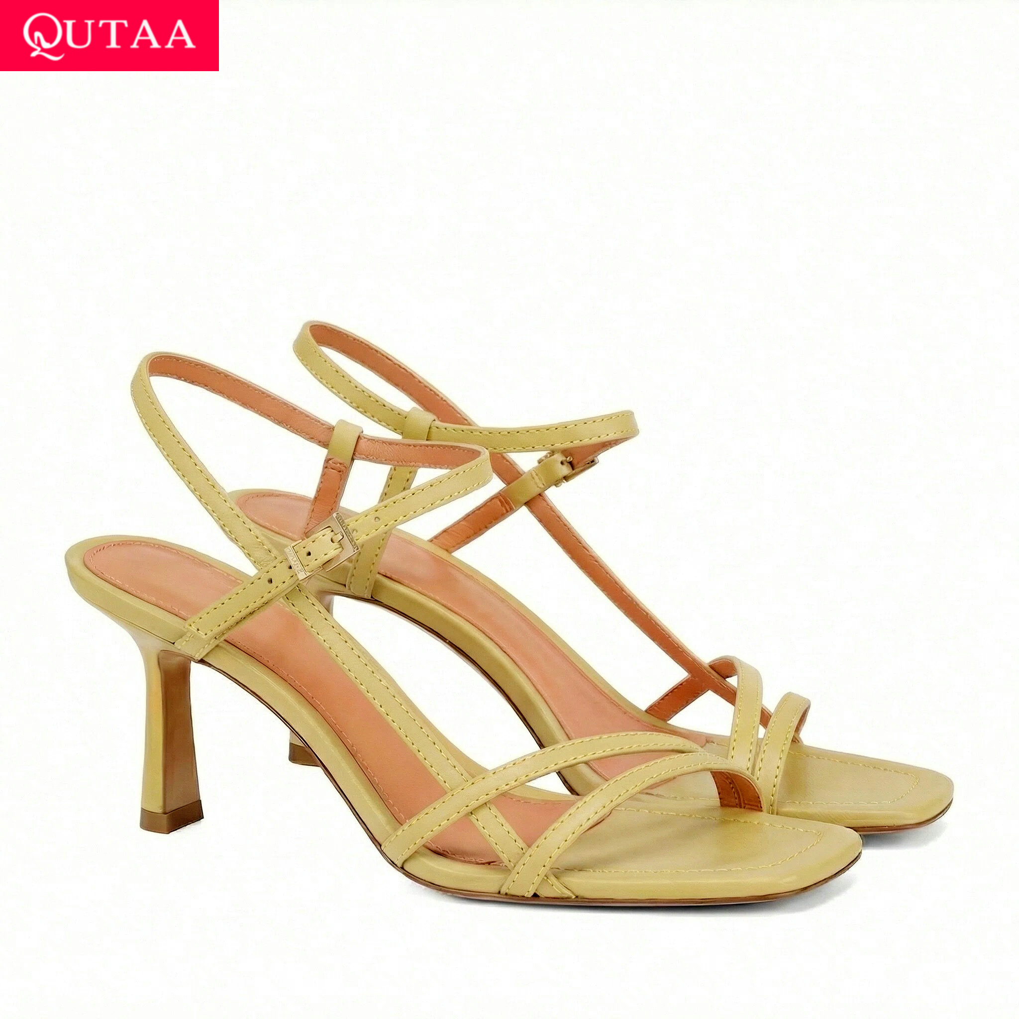 QUTAA Mode Hoge Hakken Vrouwen - Women'S Shoes Kitten Heels recensie en prijs