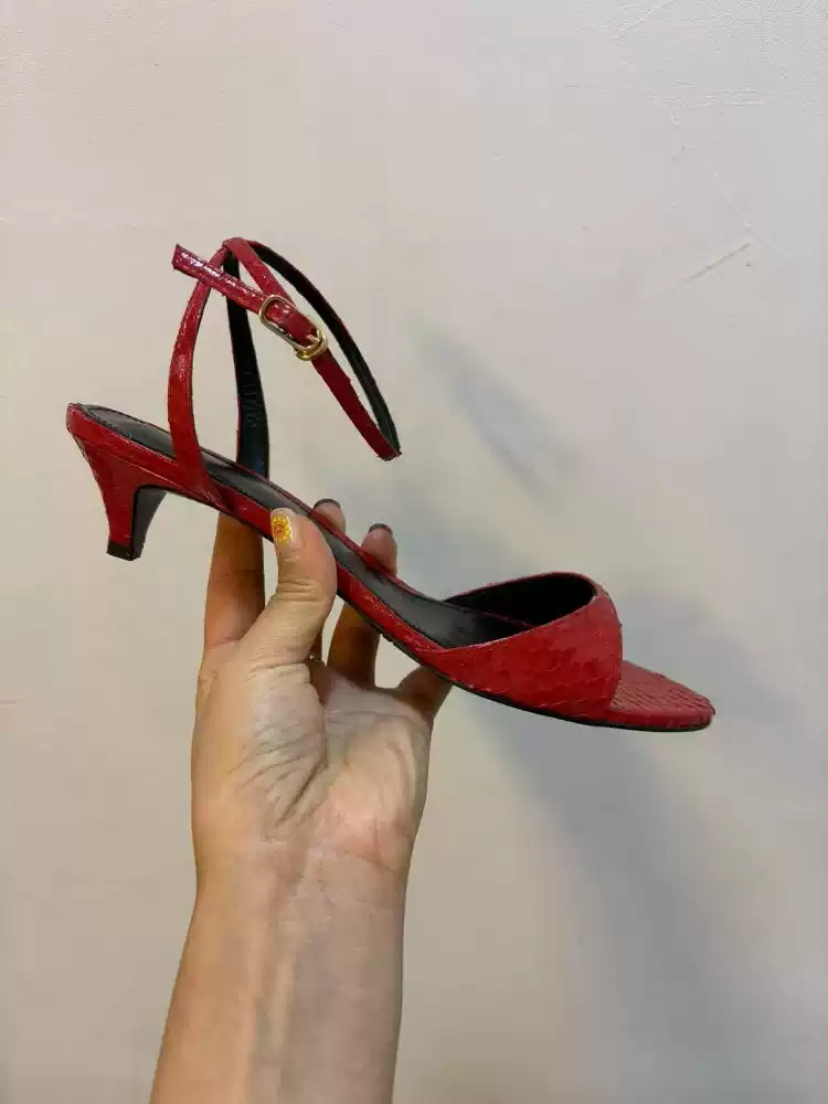 Dames rode lakleren sandalen m - Women'S Shoes Kitten Heels recensie en prijs