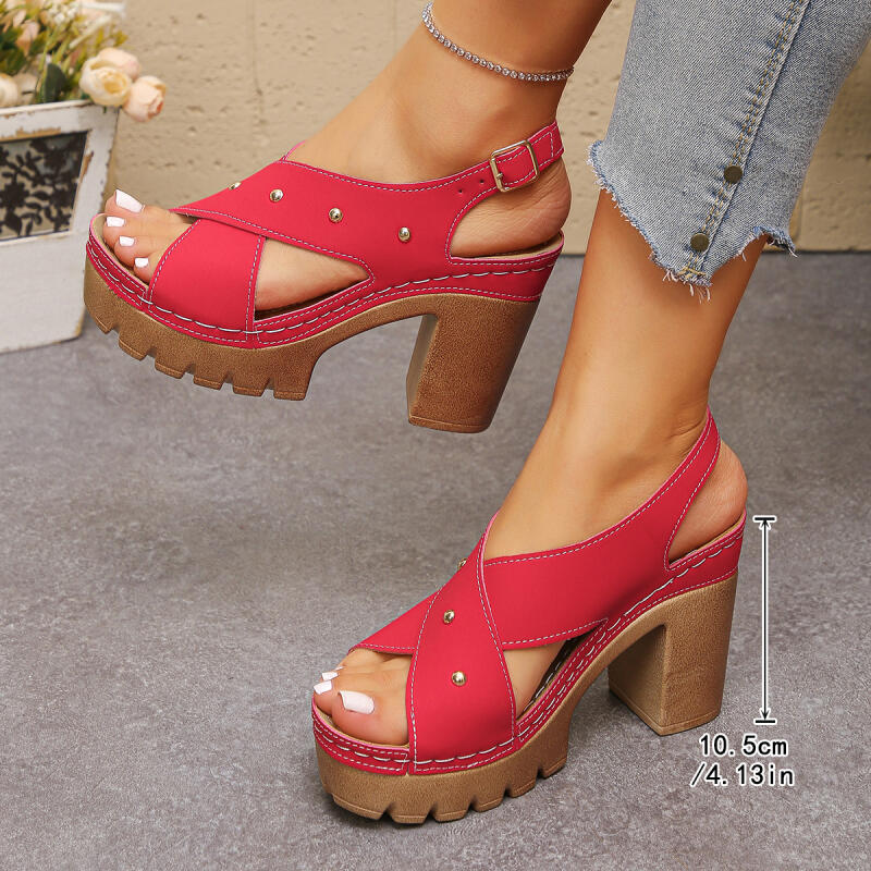 Vintage Super Hoge Hak Cross S - Gladiator Sandal Women recensie en prijs
