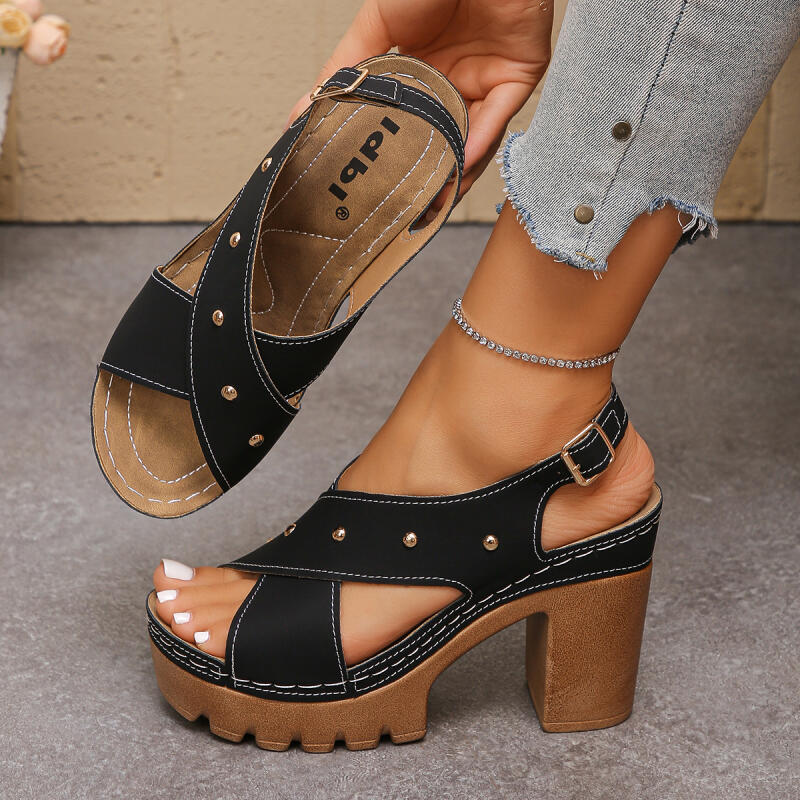Vintage Super Hoge Hak Cross S - Gladiator Sandal Women recensie en prijs